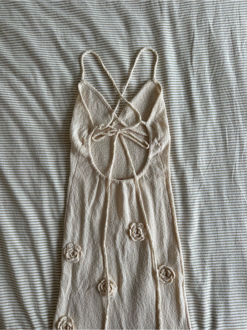 Meshki Suki Knit Maxi Dress With Flowers - Nude - Picture 7 of 9